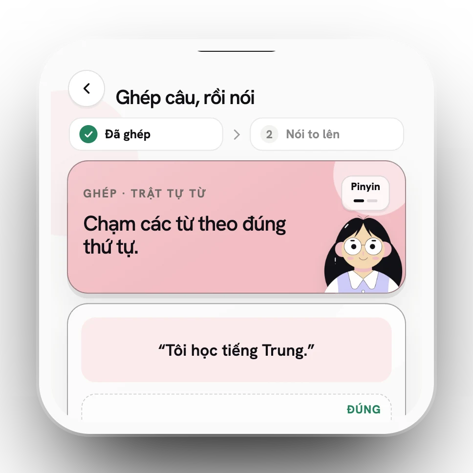 Dạng bài Ghép & nói